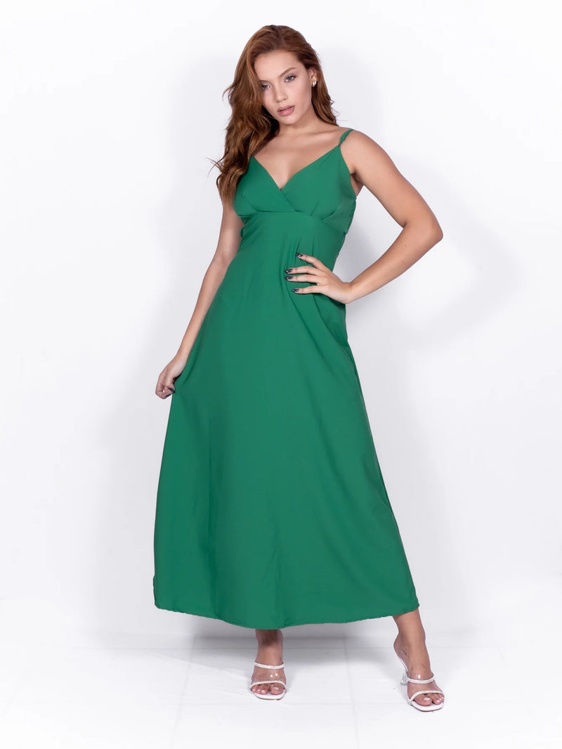 🌿 Vestido de Festa Longo de Renda – Elegância e Charme Feminino