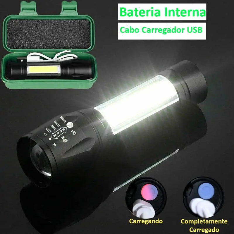 Mini Lanterna 3 Modos Super Poderosa Led