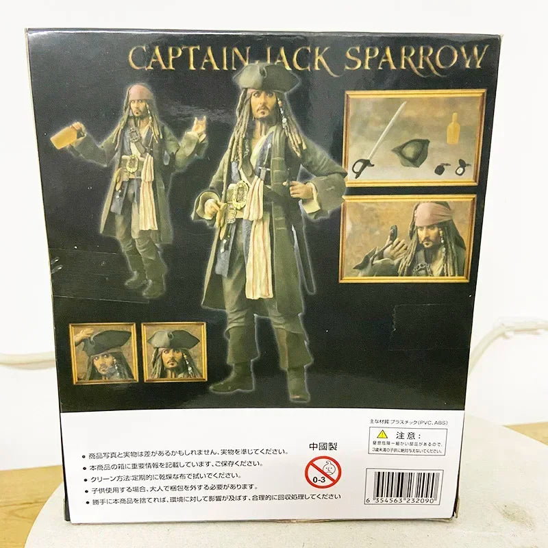 Piratas do Caribe Capitão Jack Sparrow Action Figure