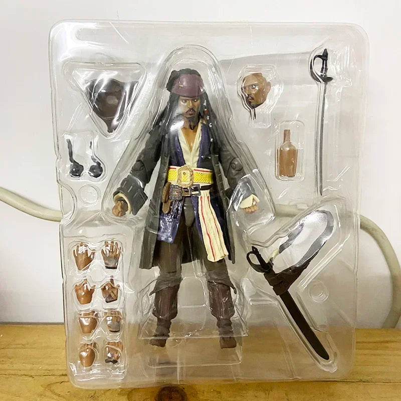 Piratas do Caribe Capitão Jack Sparrow Action Figure