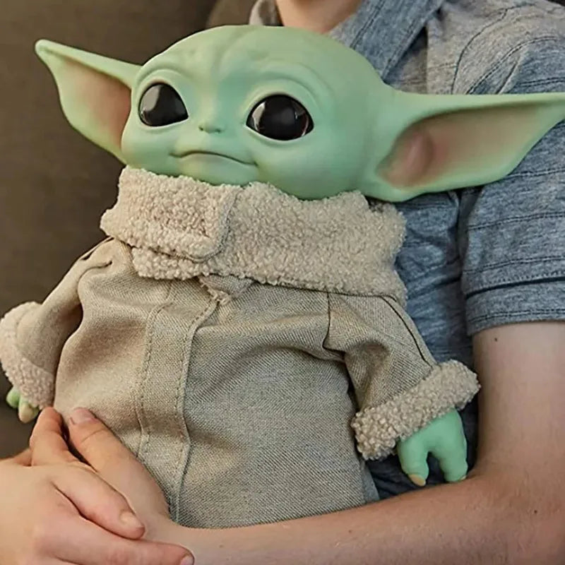 Figura Colecionável Yoda Baby - Estilo Star Wars em Plástico Cartoon 28CM