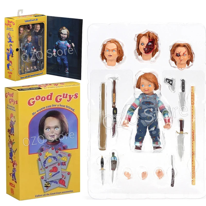 Figura de Ação Chucky - Good Guys Ultimate Variant, Modelo de Horror para Halloween