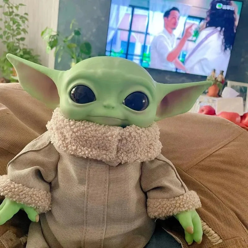 Figura Colecionável Yoda Baby - Estilo Star Wars em Plástico Cartoon 28CM