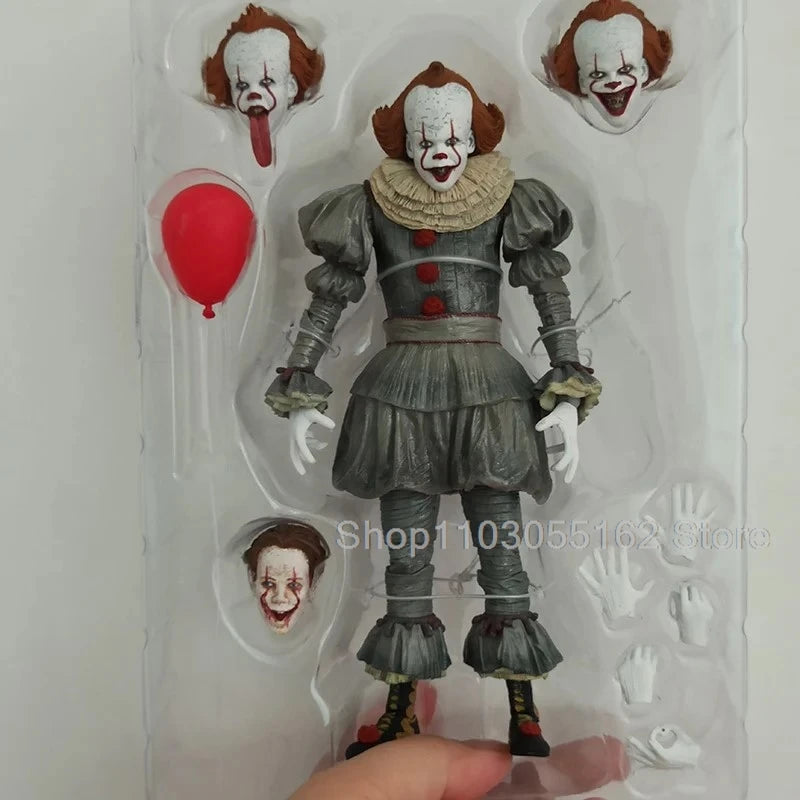 Pennywise Action Figure - Ultimate Model 18cm, PVC, Com ou Sem Caixa 🎃👻