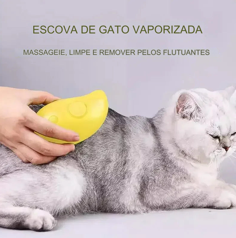 Escova A Vapor Cães e Gatos